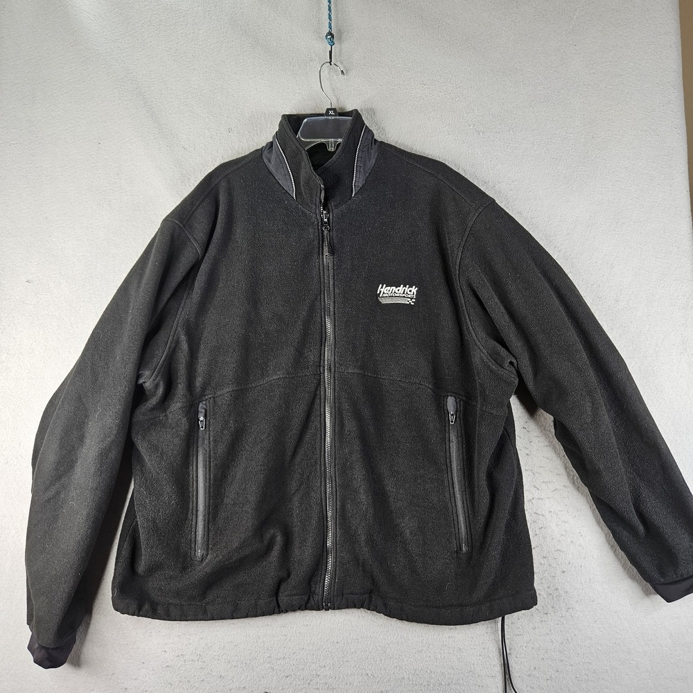 Hendrick Motorsports Jacket Mens 3XL Black NASCAR Racing North End Fleece